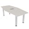 Skutchi Designs 33.5 in W, 59.5 in L, 29 in H, Engineered Wood Top, Ivory H-HEXIR-3460PT-26-EL - alternate 1